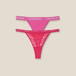 Lounge Underwear Underdelar<Balcony/Triangle i begränsad upplaga (2-pack) - Rosa