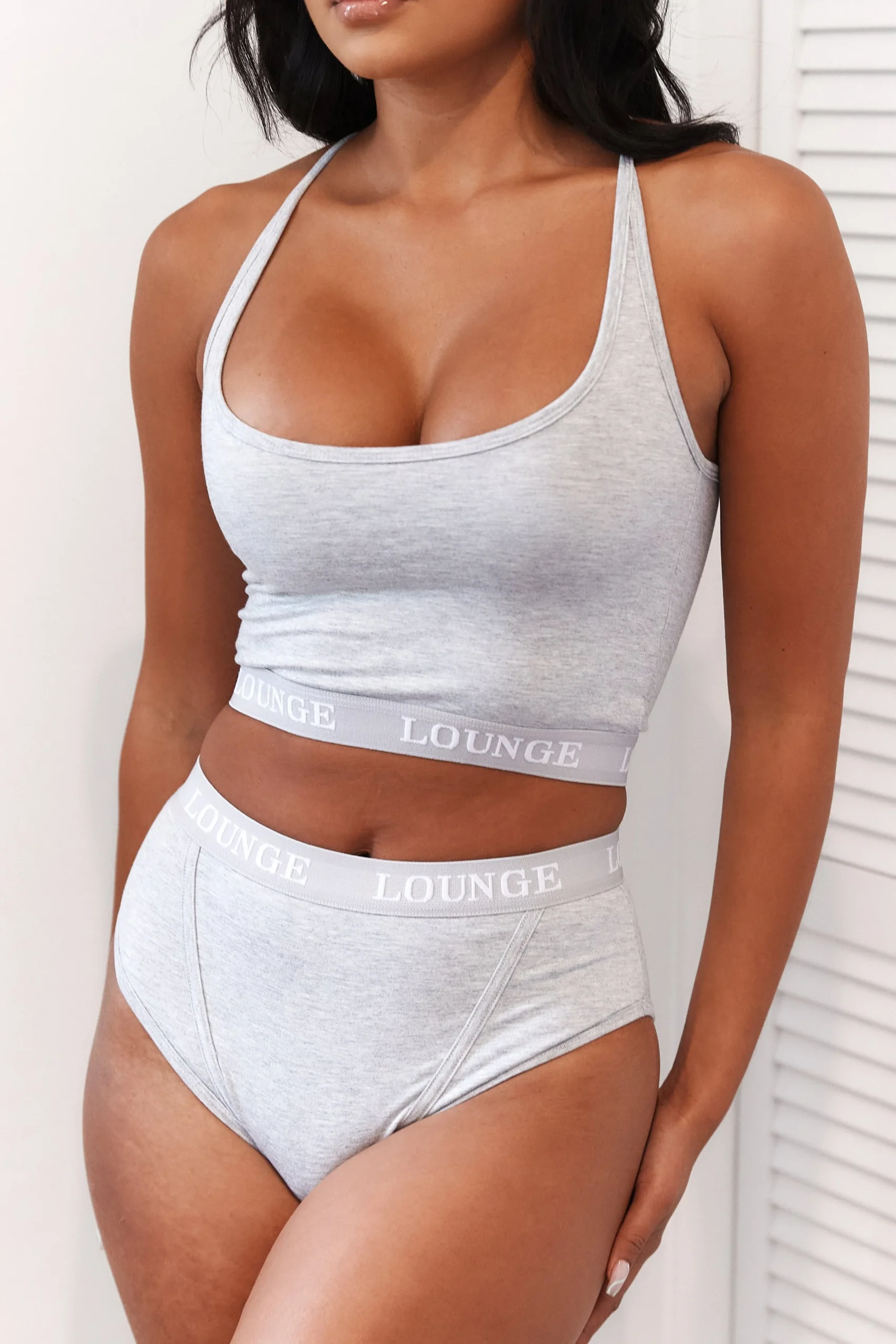 Lounge Underwear Behåar<Bamboo Basic Bralette - Grå
