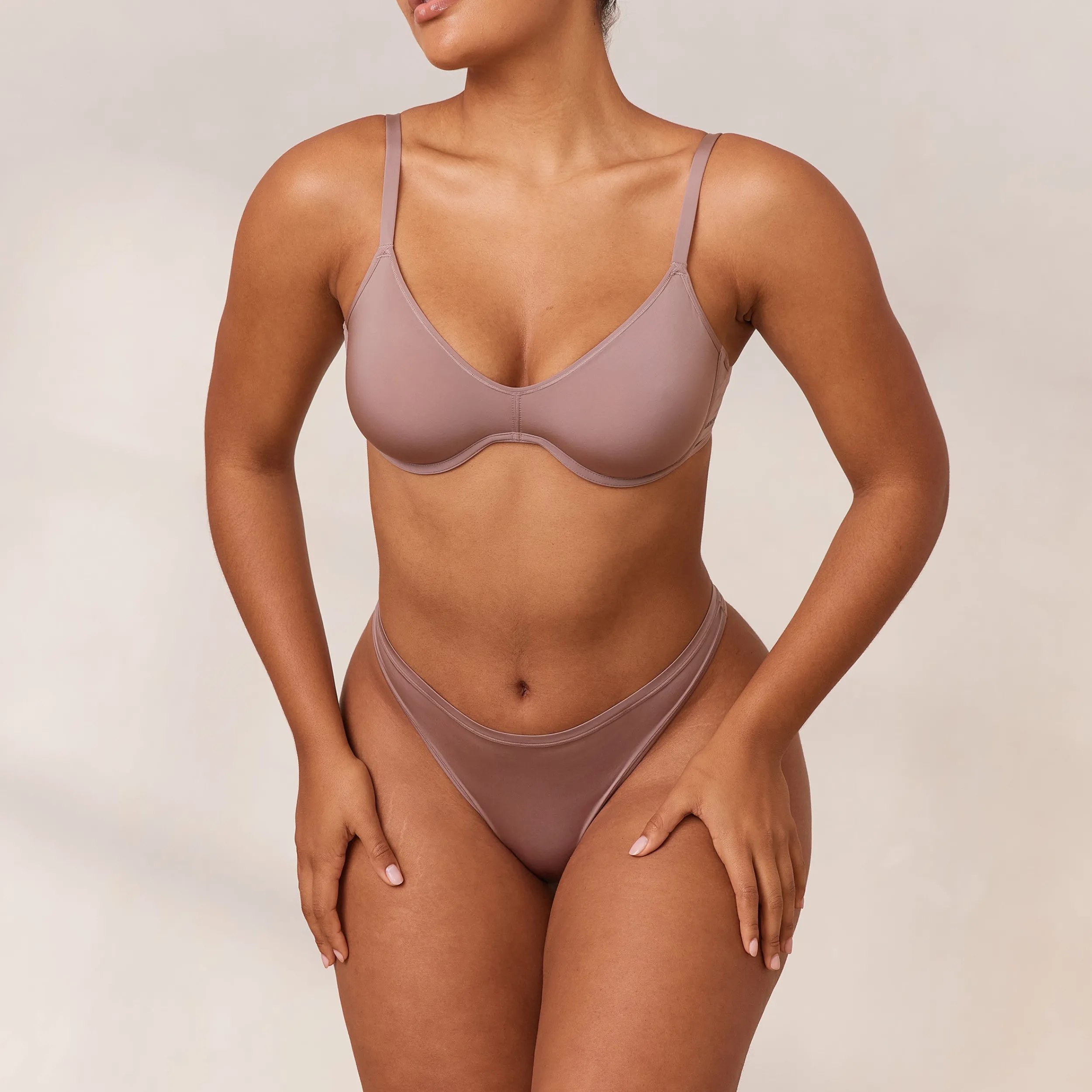 Lounge Underwear Med Bygel | T-Shirt<Barely There Plunge BH - Mauve