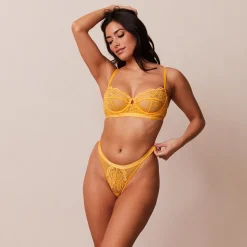 Lounge Underwear Behåar<Blossom Balcony BH - Senapsgul