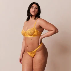 Lounge Underwear Behåar<Blossom Balcony BH - Senapsgul