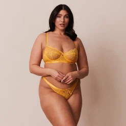 Lounge Underwear Behåar<Blossom Balcony BH - Senapsgul
