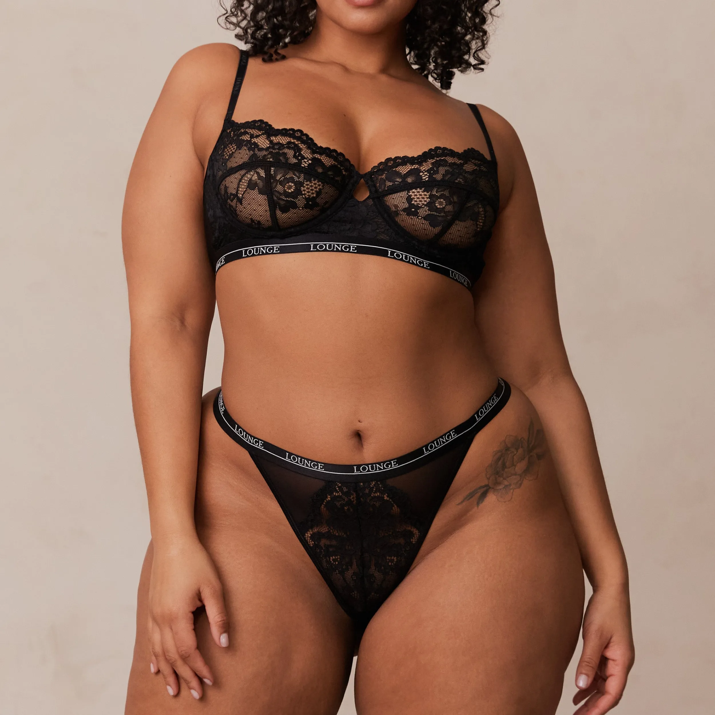 Lounge Underwear Balcony | Med Bygel<Blossom Balcony BH - Svart