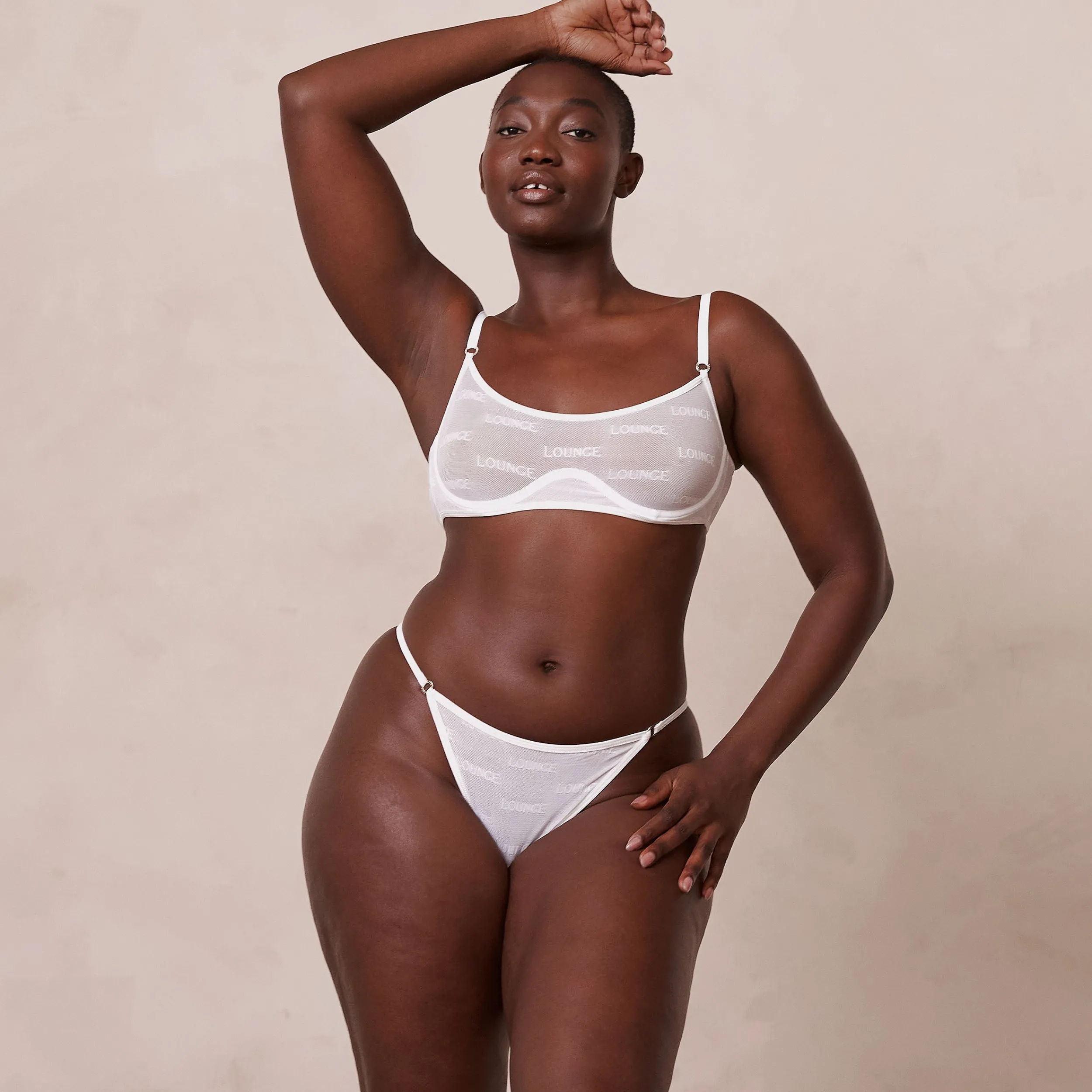 Lounge Underwear Behåar<Bold Mesh BH - Vit