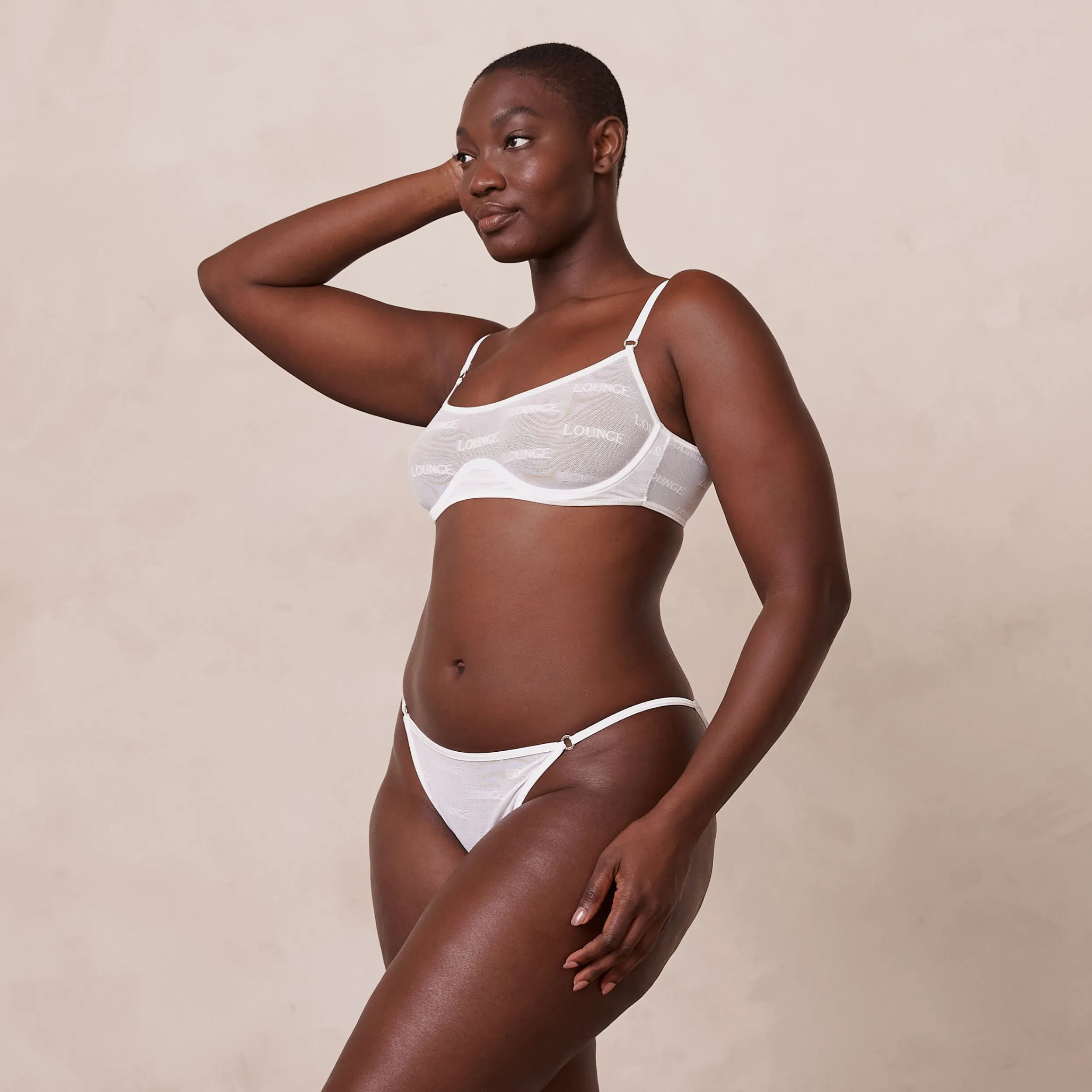 Lounge Underwear Behåar<Bold Mesh BH - Vit