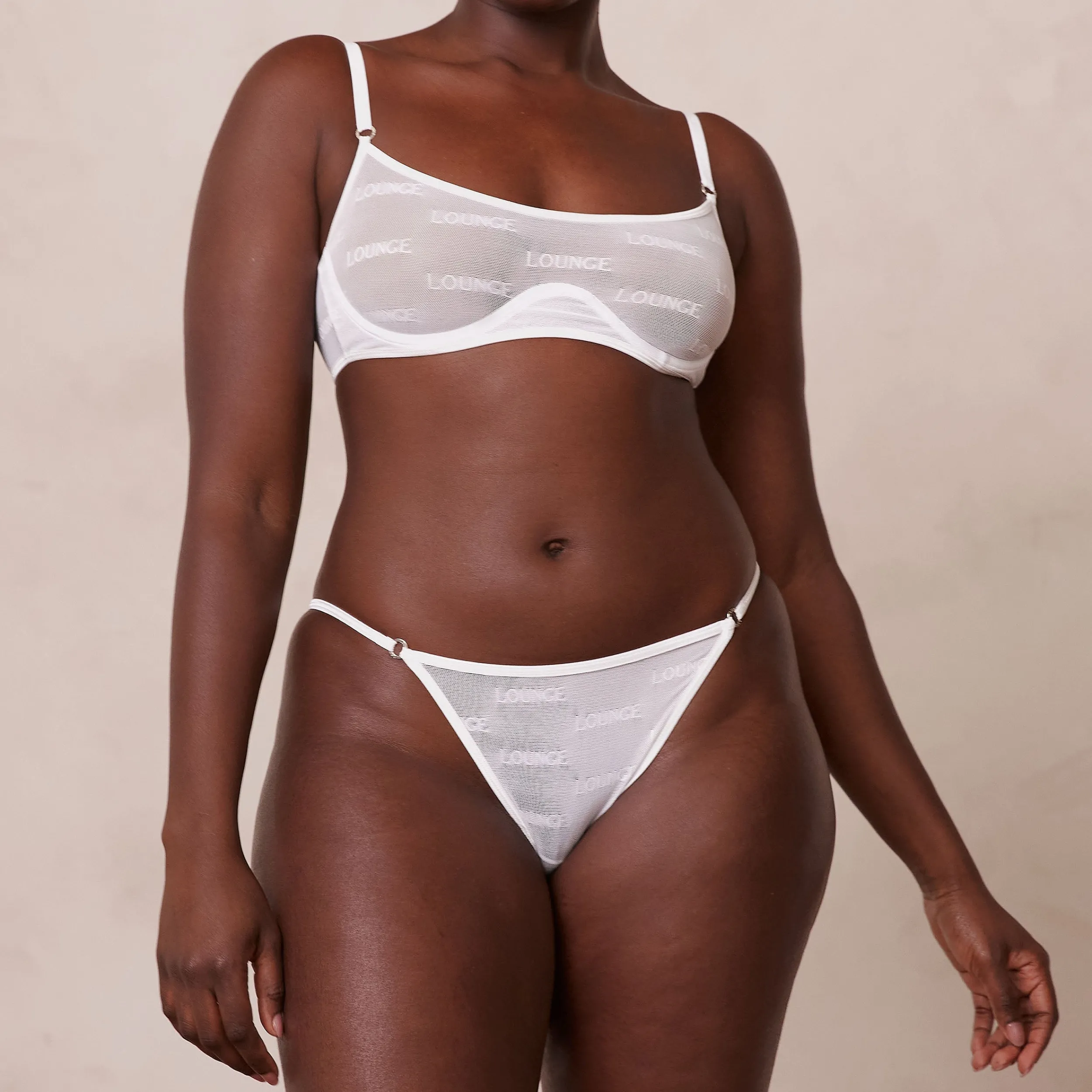 Lounge Underwear Behåar<Bold Mesh BH - Vit