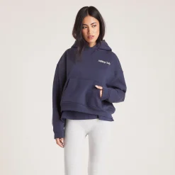 Lounge Underwear Huvtröjor Och Tröjor<Boxy Hoodie - Bläckblå