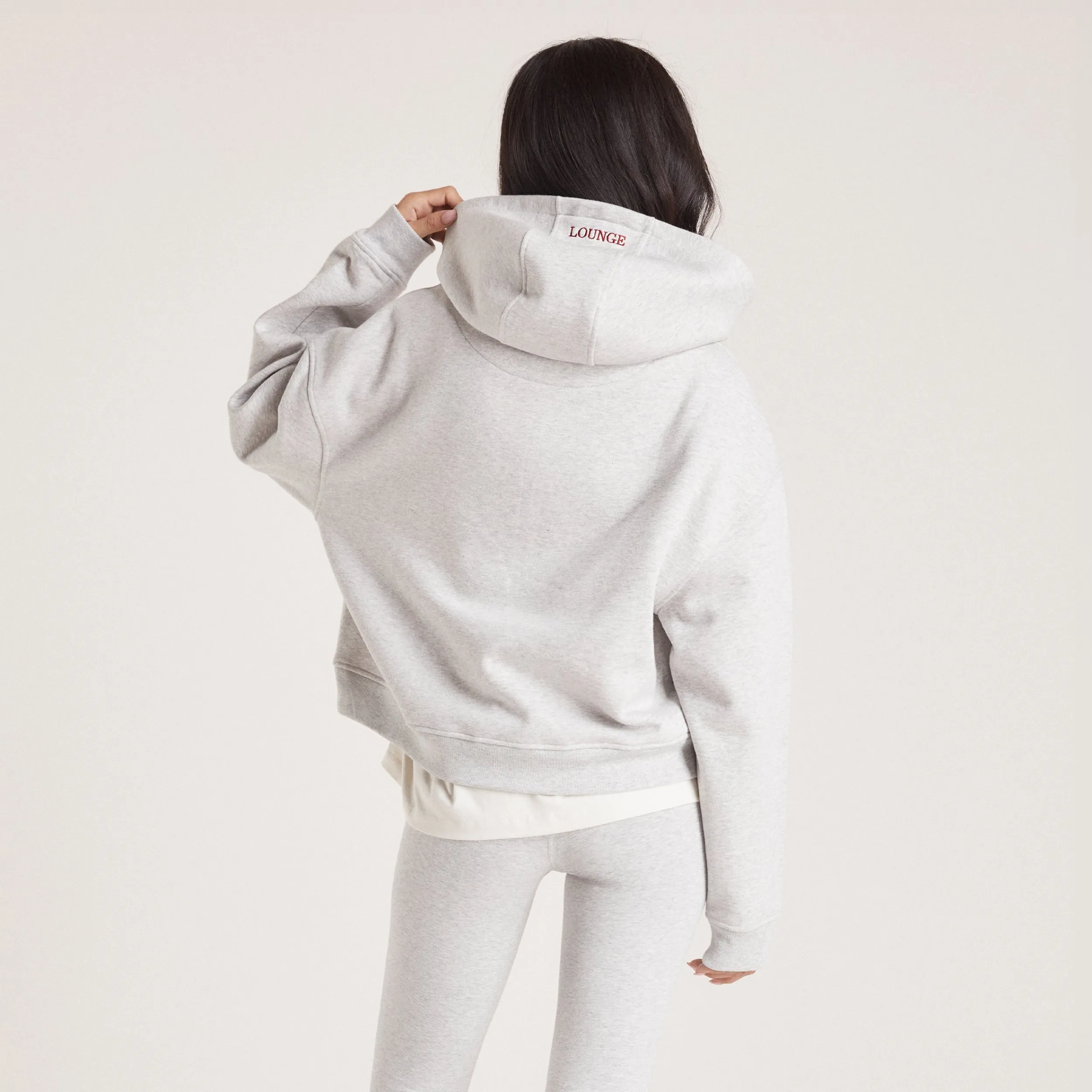 Lounge Underwear Huvtröjor Och Tröjor<Boxy Hoodie - Grå Marl GråMarl