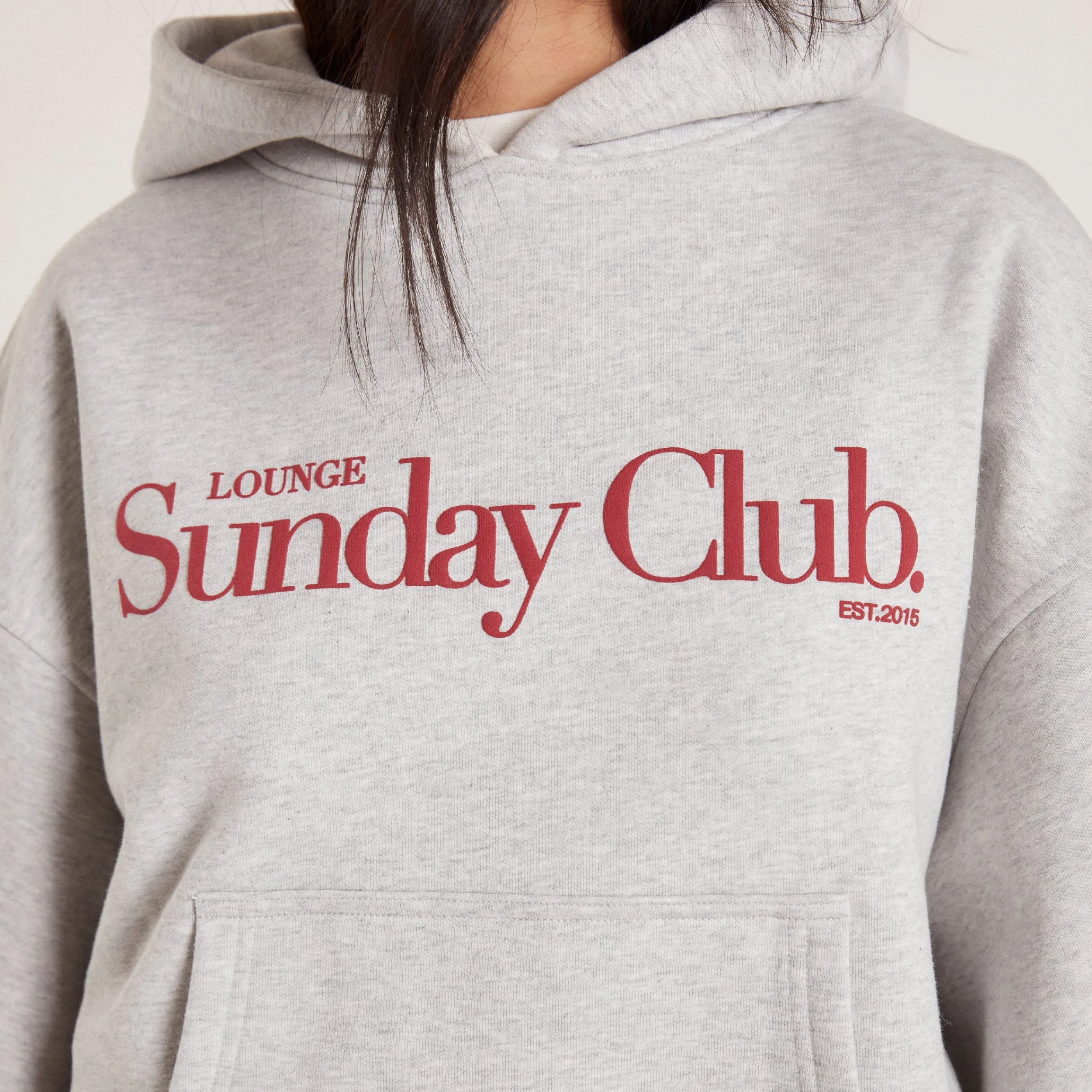 Lounge Underwear Huvtröjor Och Tröjor<Boxy Hoodie - Grå Marl GråMarl