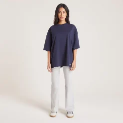 Lounge Underwear Toppar Och T-Shirts<Boxy T-Shirt - Bläckblå