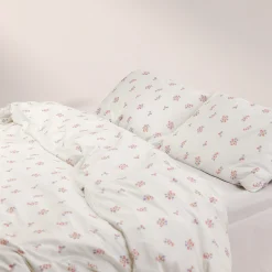 Lounge Underwear Sängkläder | Accessoarer<Breakfast Club Påslakan - Blommig Vit BlommigVit