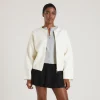 Lounge Underwear Tröjor & Koftor | Kavajer<Cardigan med Dragkedja - Creme