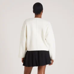 Lounge Underwear Tröjor & Koftor | Kavajer<Cardigan med Dragkedja - Creme