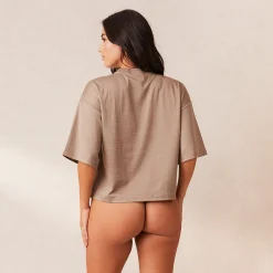 Lounge Underwear Pyjamasset | Pyjamastoppar<Classic Fleece Oversized Pyjamatopp - Fawn