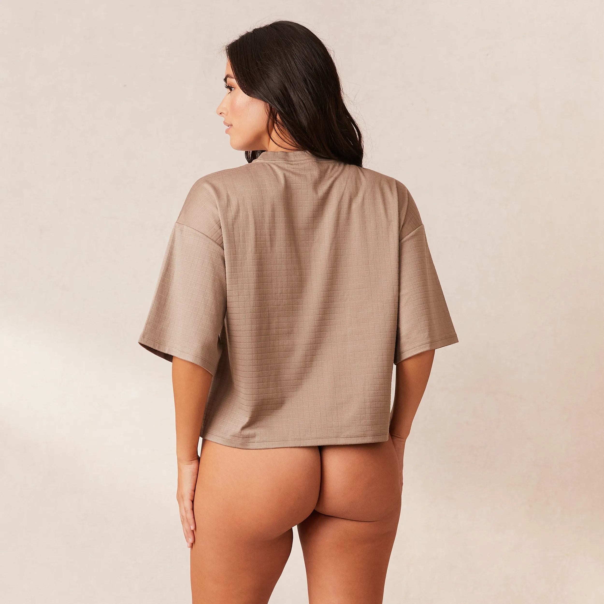 Lounge Underwear Pyjamasset | Pyjamastoppar<Classic Fleece Oversized Pyjamatopp - Fawn