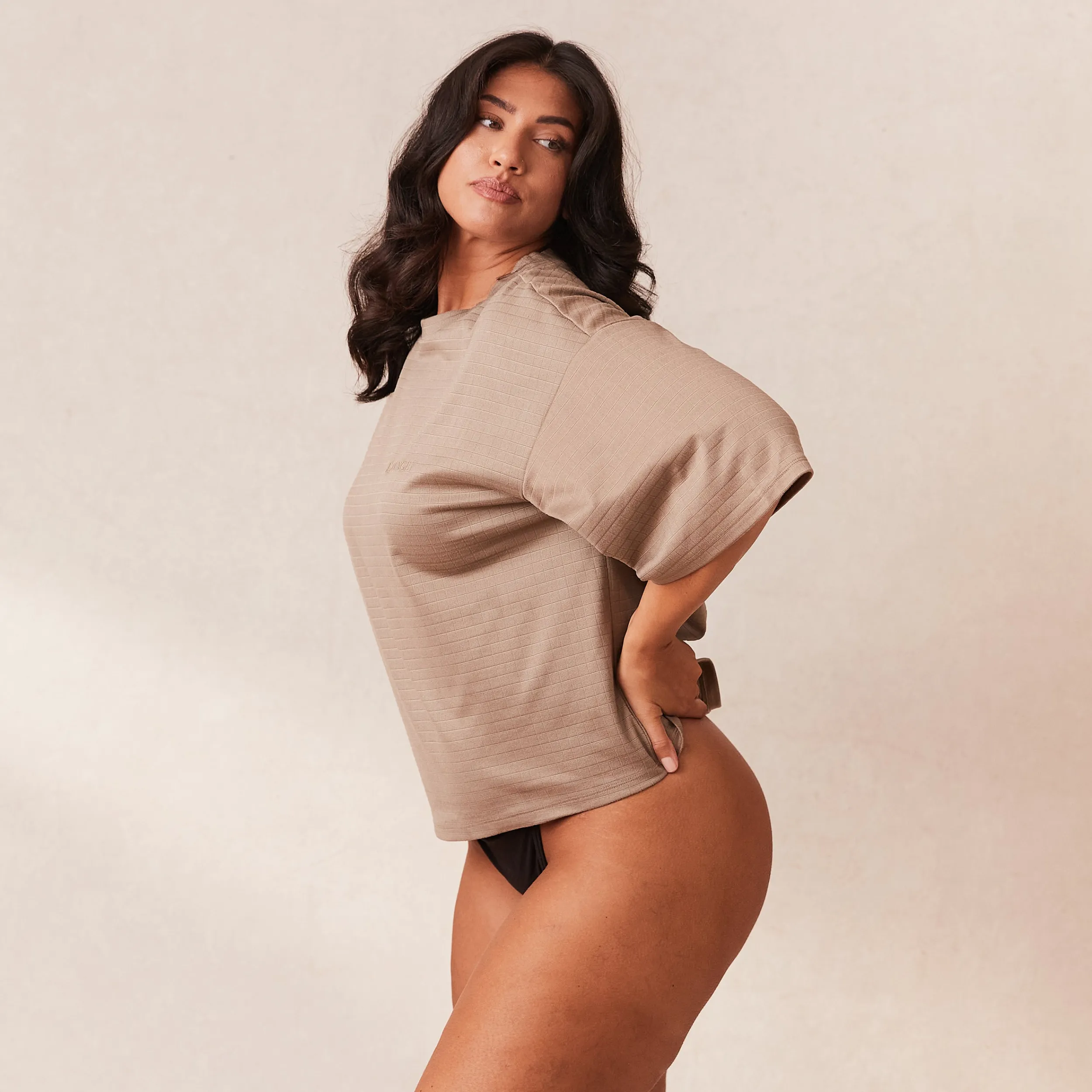 Lounge Underwear Pyjamasset | Pyjamastoppar<Classic Fleece Oversized Pyjamatopp - Fawn
