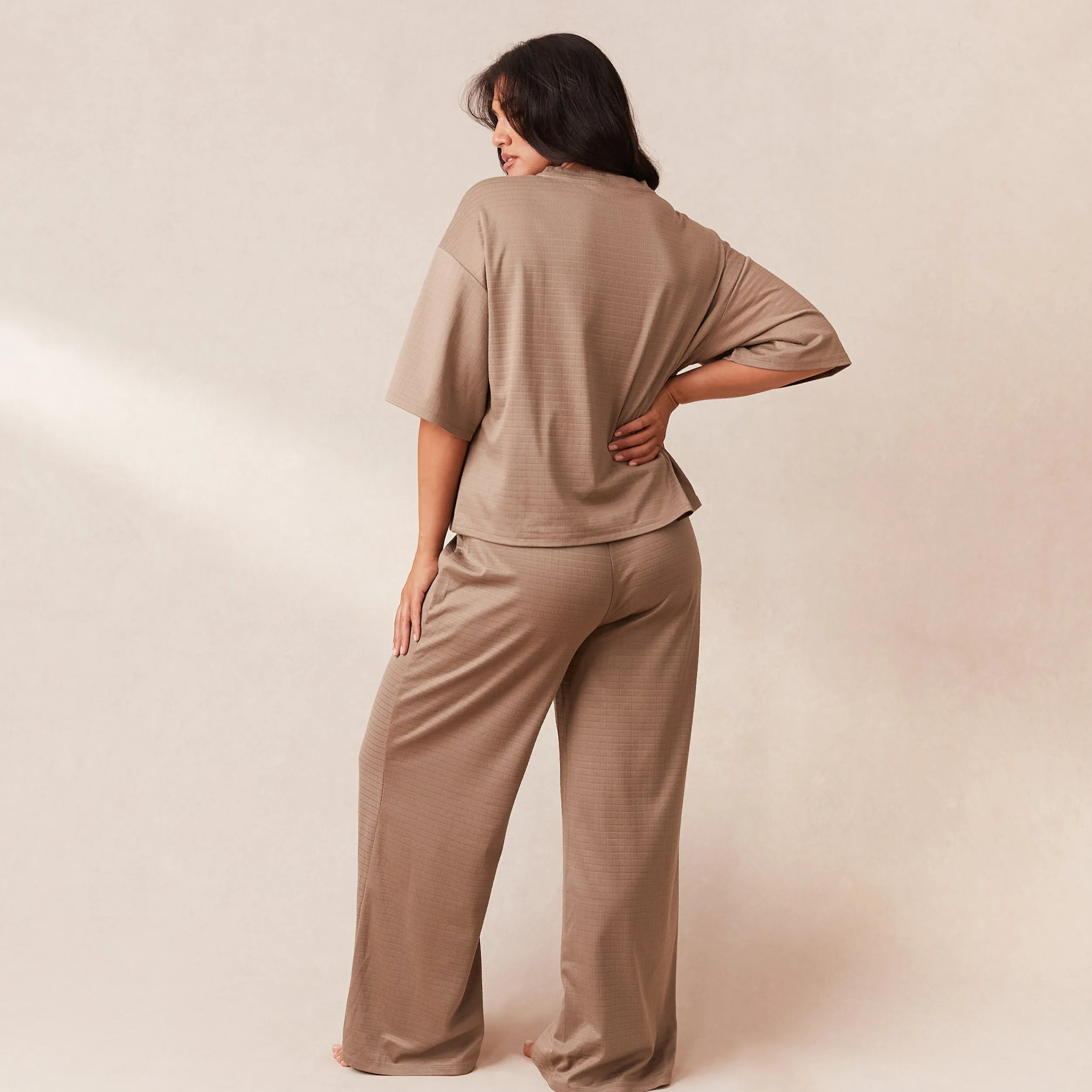 Lounge Underwear Pyjamasset | Pyjamasbyxor<Classic Fleece Oversized Pyjamabyxor - Fawn