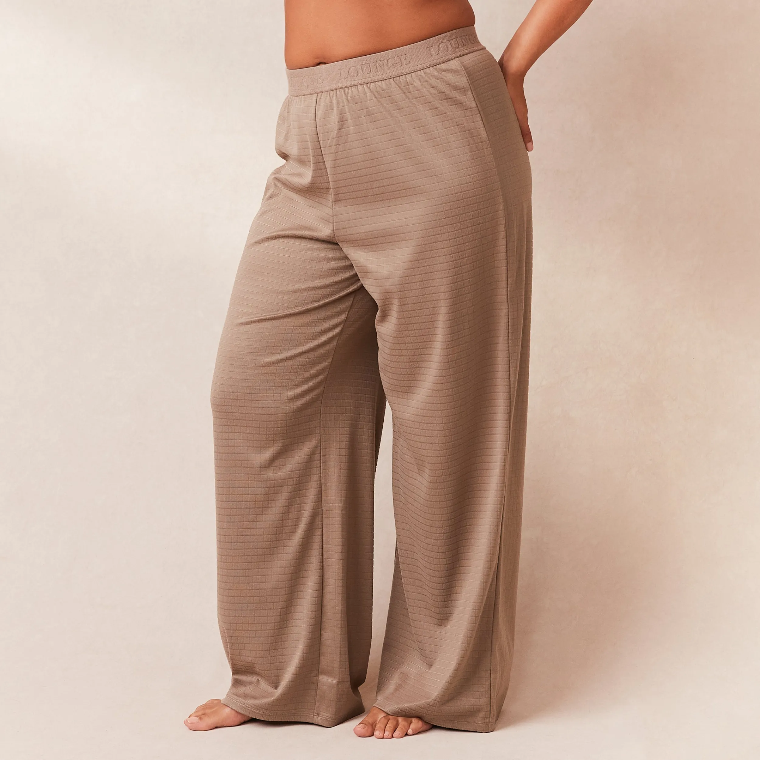 Lounge Underwear Pyjamasset | Pyjamasbyxor<Classic Fleece Oversized Pyjamabyxor - Fawn