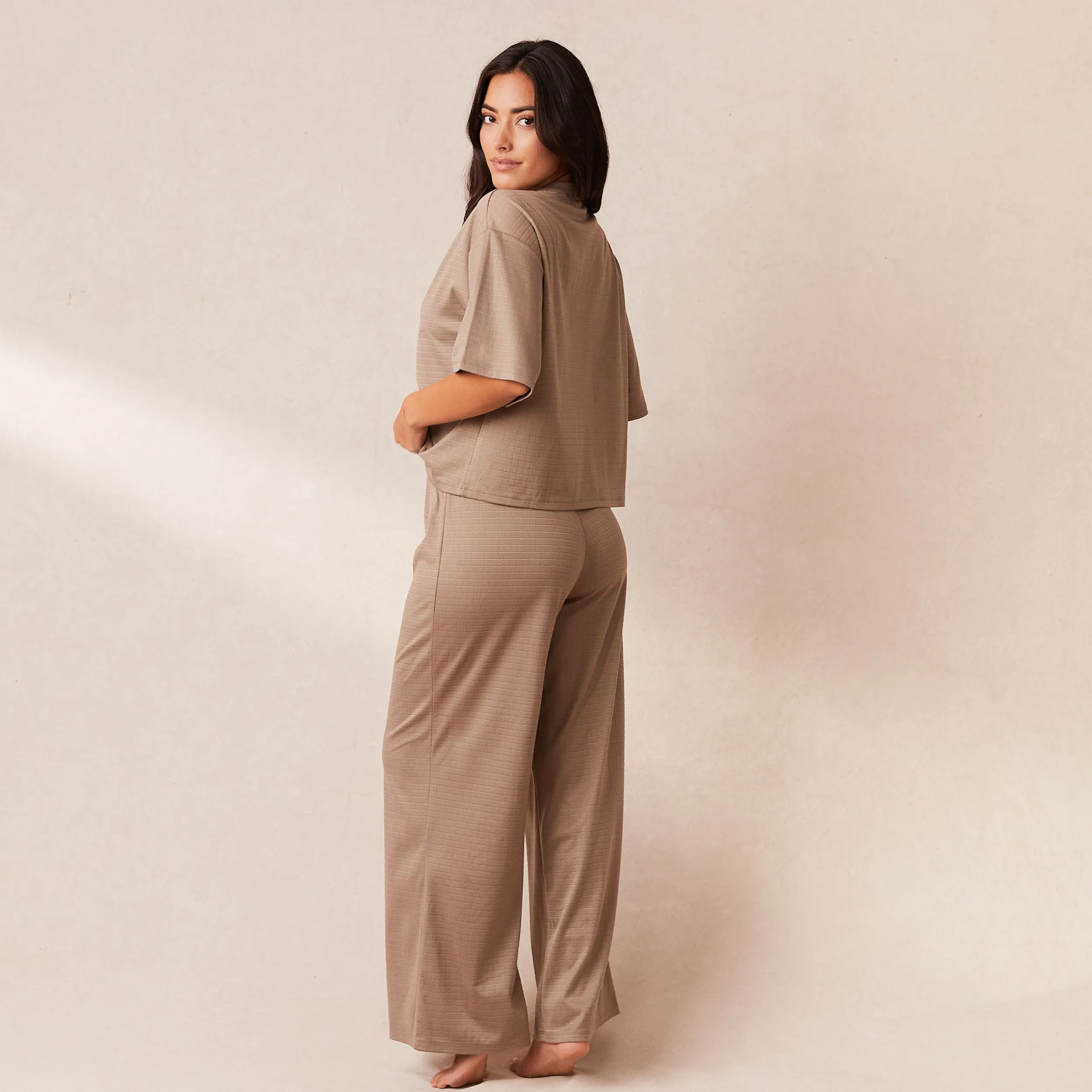 Lounge Underwear Pyjamasset | Pyjamasbyxor<Classic Fleece Oversized Pyjamabyxor - Fawn