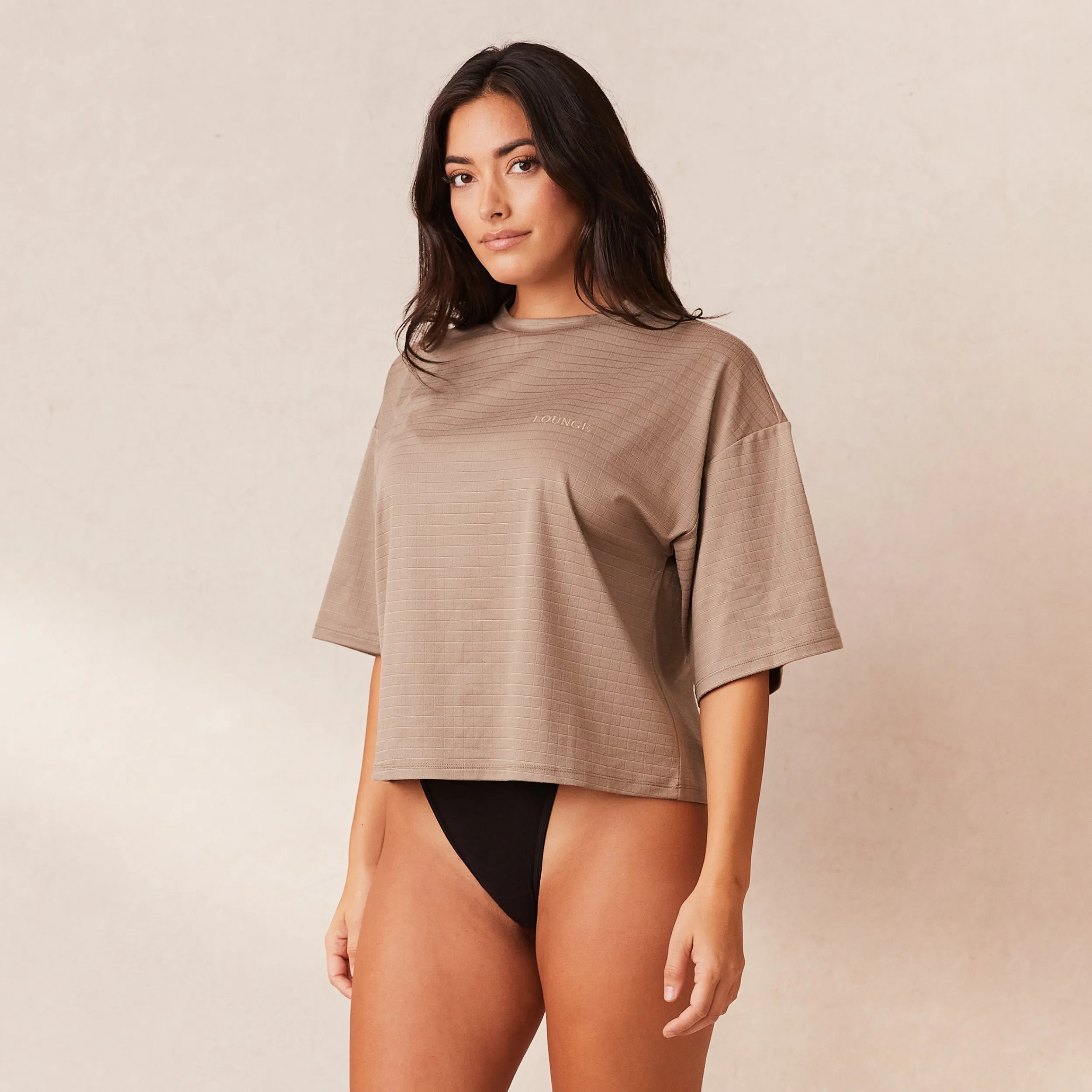 Lounge Underwear Pyjamasset | Pyjamastoppar<Classic Fleece Oversized Pyjamatopp - Fawn