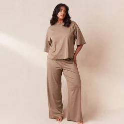 Lounge Underwear Pyjamasset | Pyjamasbyxor<Classic Fleece Oversized Pyjamabyxor - Fawn