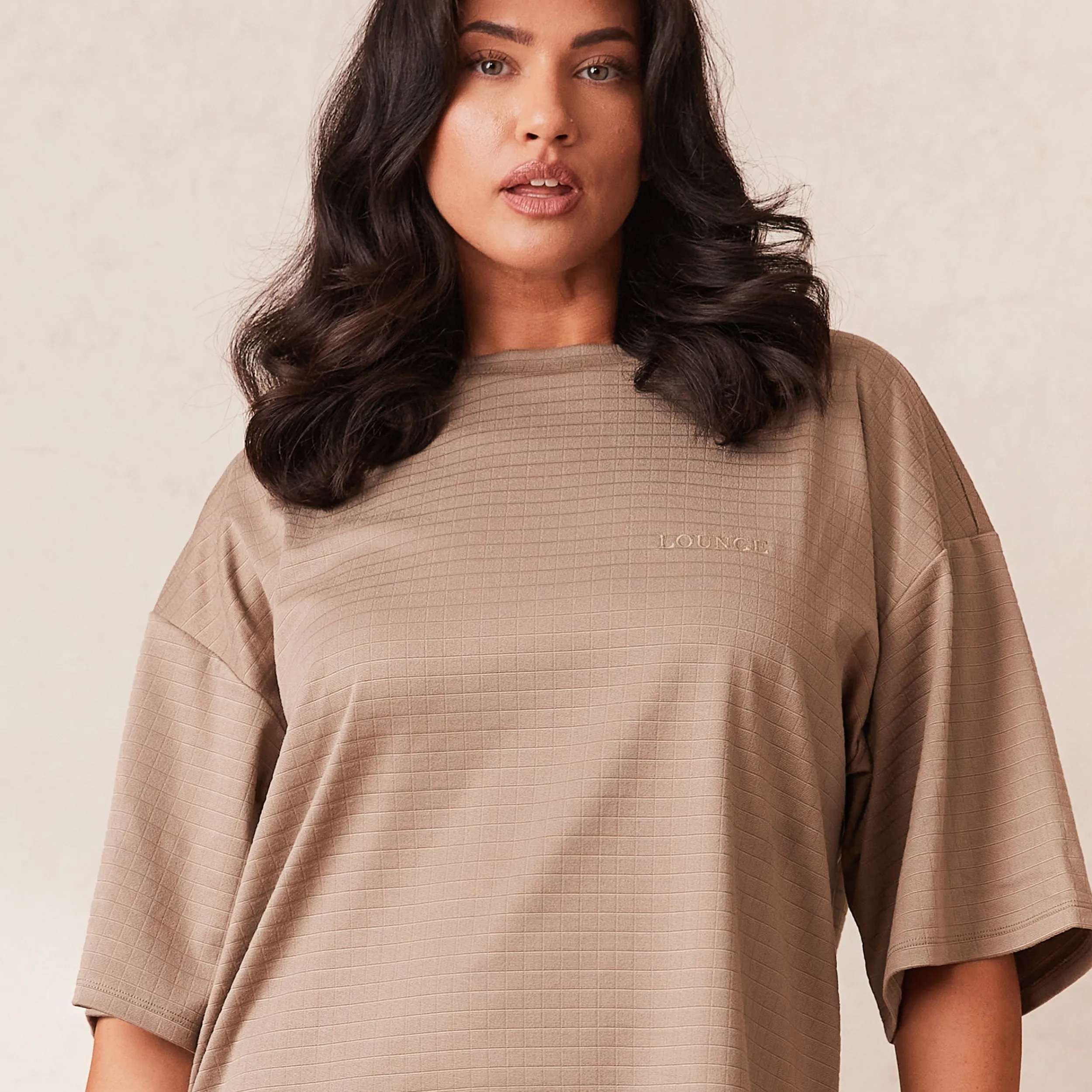 Lounge Underwear Pyjamasset | Pyjamastoppar<Classic Fleece Oversized Pyjamatopp - Fawn