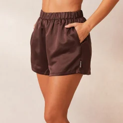 Lounge Underwear Pyjamasset | Pyjamasbyxor<Classic Satin Pyjamashorts - Choklad