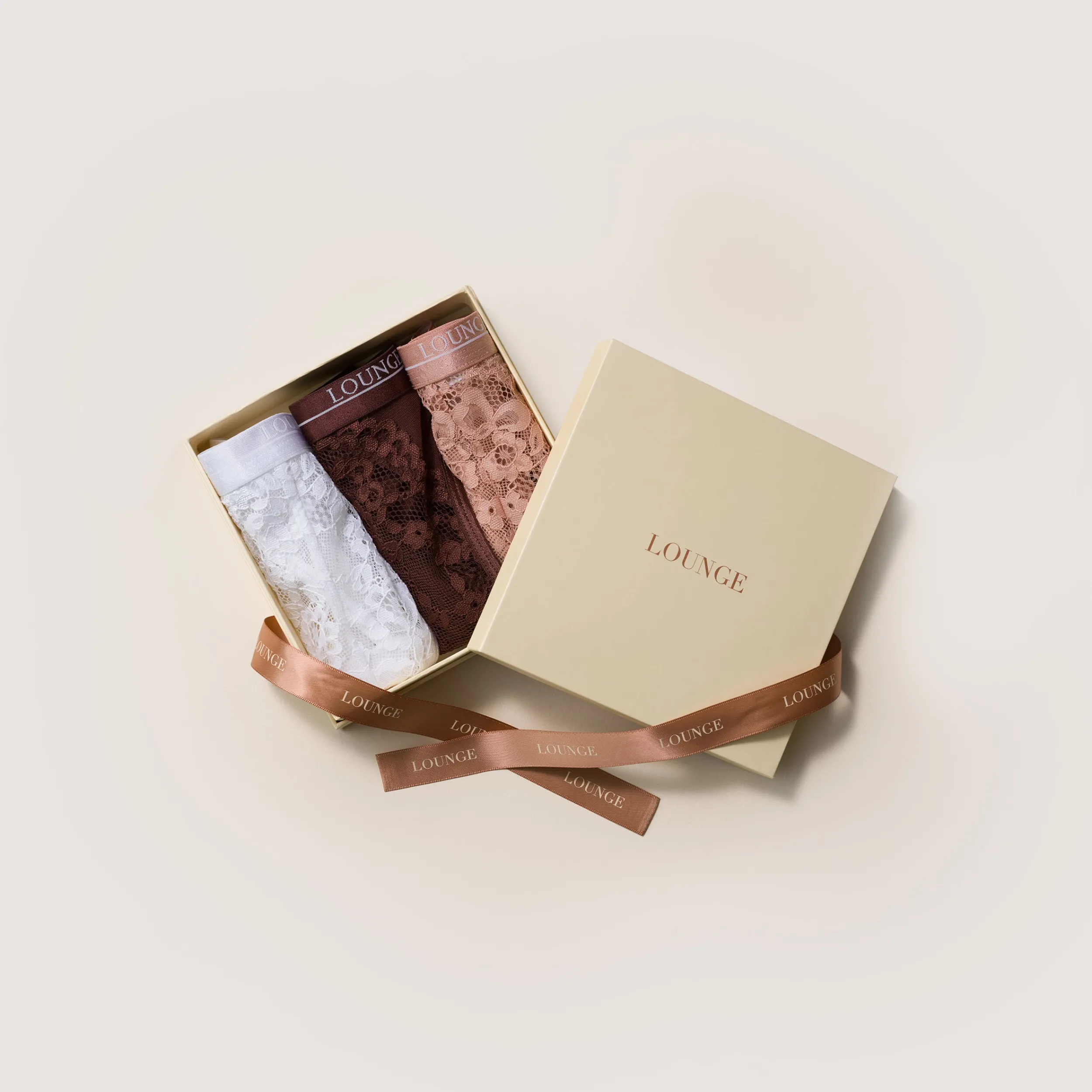 Lounge Underwear Gåvoset | Flerpack<Cocoa Gåvoset (3-pack) - Multi Brunett/Brunrosa/Vit