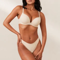 Lounge Underwear Vadderad | Push Up<Comfort T-shirt Push up-BH - Latte