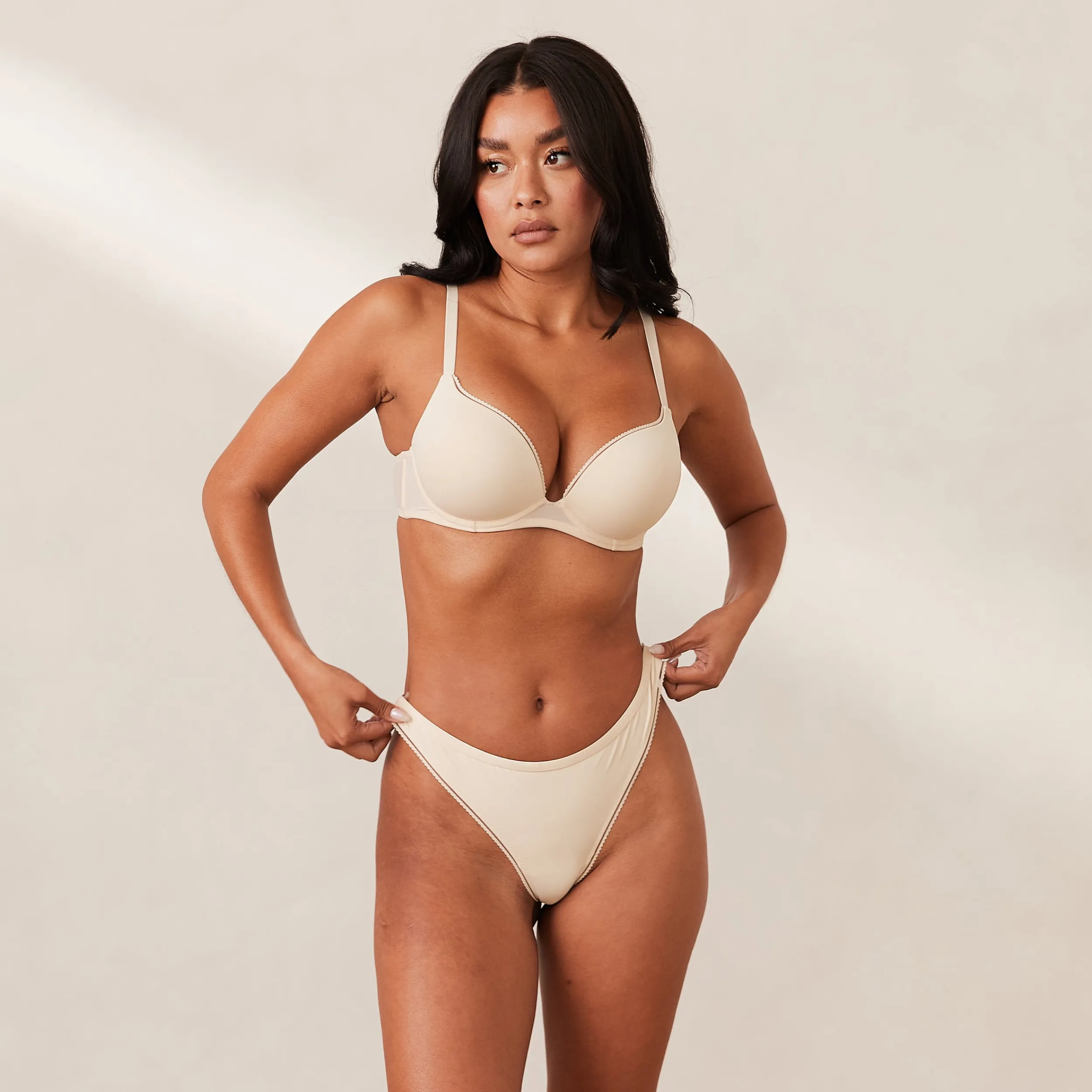 Lounge Underwear Vadderad | Push Up<Comfort T-shirt Push up-BH - Latte
