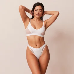 Lounge Underwear Behåar<Contour Mesh BH - Vit