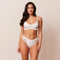 Lounge Underwear Behåar<Contour Mesh BH - Vit
