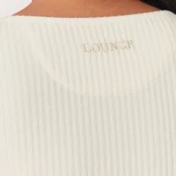 Lounge Underwear Toppar Och T-Shirts<Cosy Långärmad Topp med Krok och Ögon - Krämfärg
