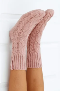 Lounge Underwear Nattkläder<Cosy Stickade Strumpor - Rosa