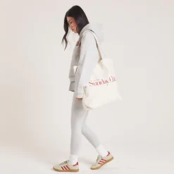 Lounge Underwear Strumpor Och Accessoarer<Cotton Canvas Tote Bag - Krämfärgad