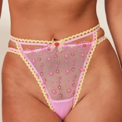 Lounge Underwear Underdelar<Daisy Embroidered Trosor - Rosa