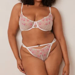 Lounge Underwear Balcony<Ditsy Embroidered Balcony BH - Vit