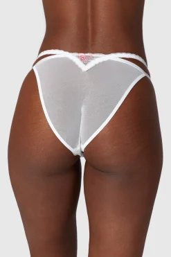 Lounge Underwear Underdelar<Ditsy Embroidered Trosor - Vit