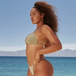 Lounge Underwear Badkläder<Essential Bikinitopp - Olivgrön