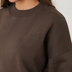 Lounge Underwear Huvtröjor Och Tröjor<Essential Rundhalsad Tröja - Espresso
