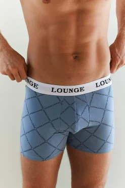 Lounge Underwear Boxershorts För Män | Flerpack<Everyday Boxershorts för Män (3-Pack) - Blå Print BlåPrint