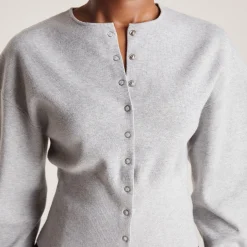 Lounge Underwear Tröjor & Koftor<Figursydd Cardigan - Ljusgrå