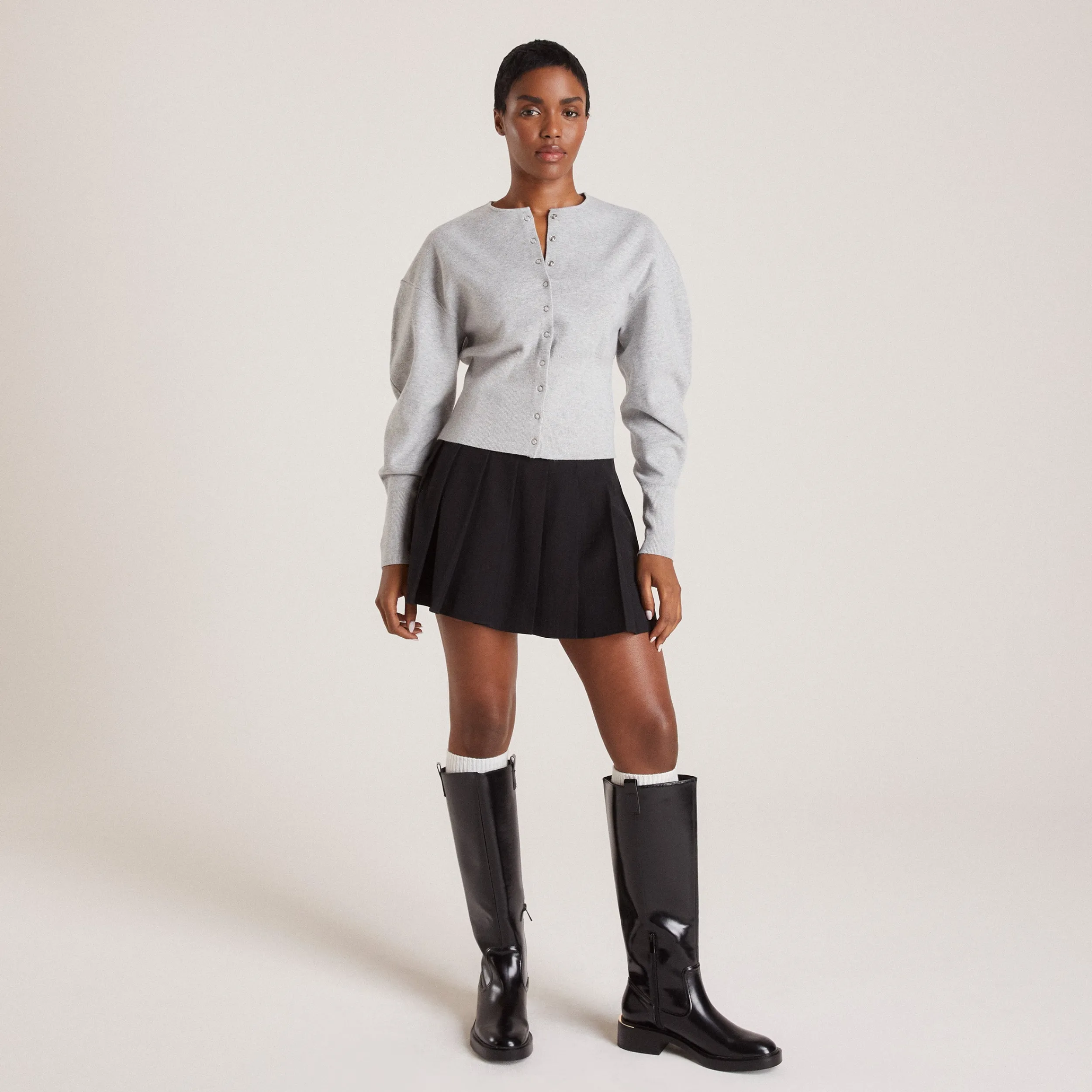 Lounge Underwear Tröjor & Koftor<Figursydd Cardigan - Ljusgrå