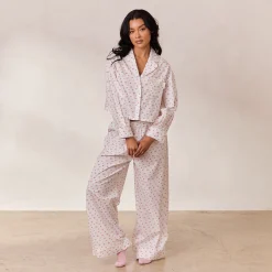 Lounge Underwear Pyjamasbyxor<Floral Pyjamabyxor - Vit Print VitPrint