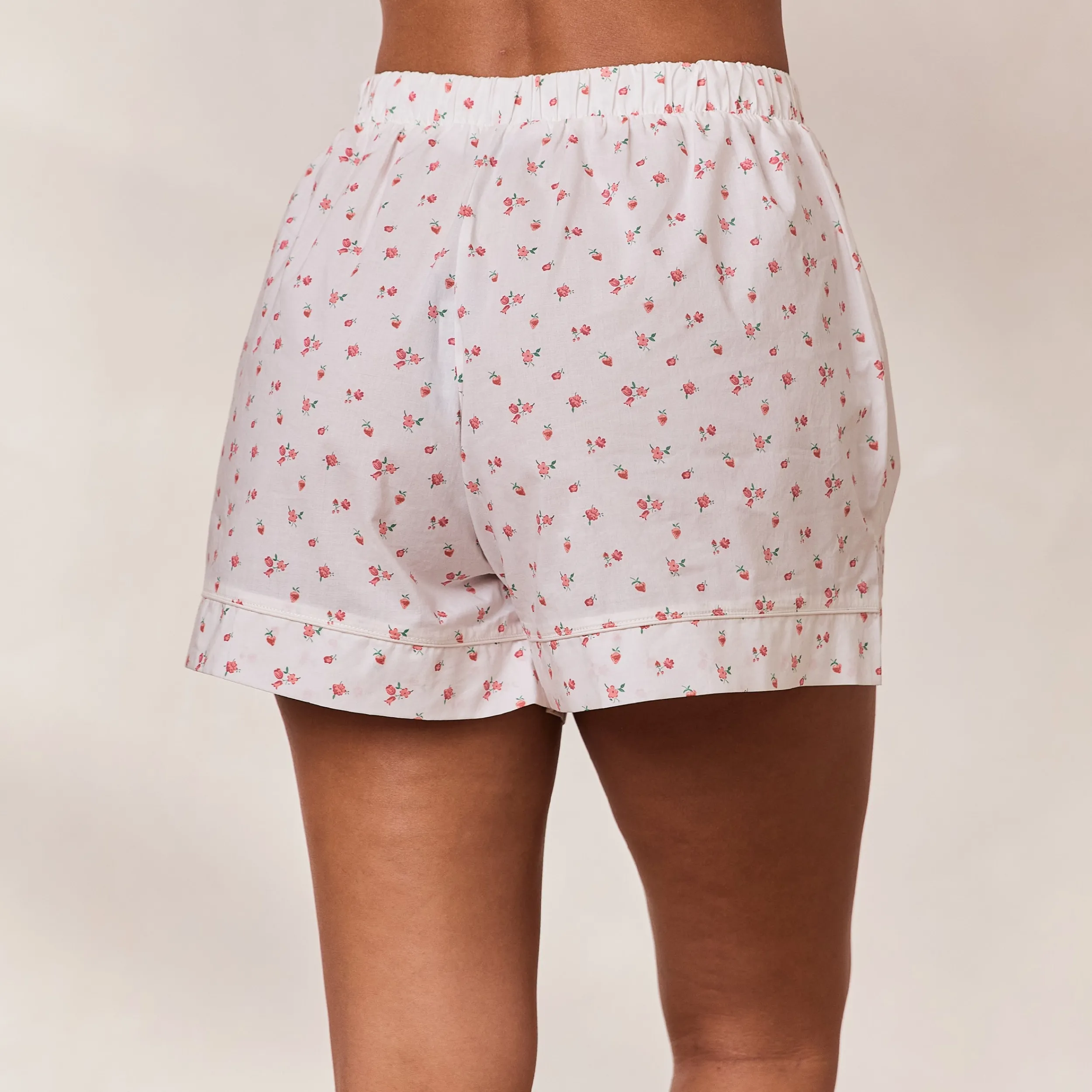 Lounge Underwear Pyjamasbyxor<Floral Pyjamashorts - Vit Print VitPrint