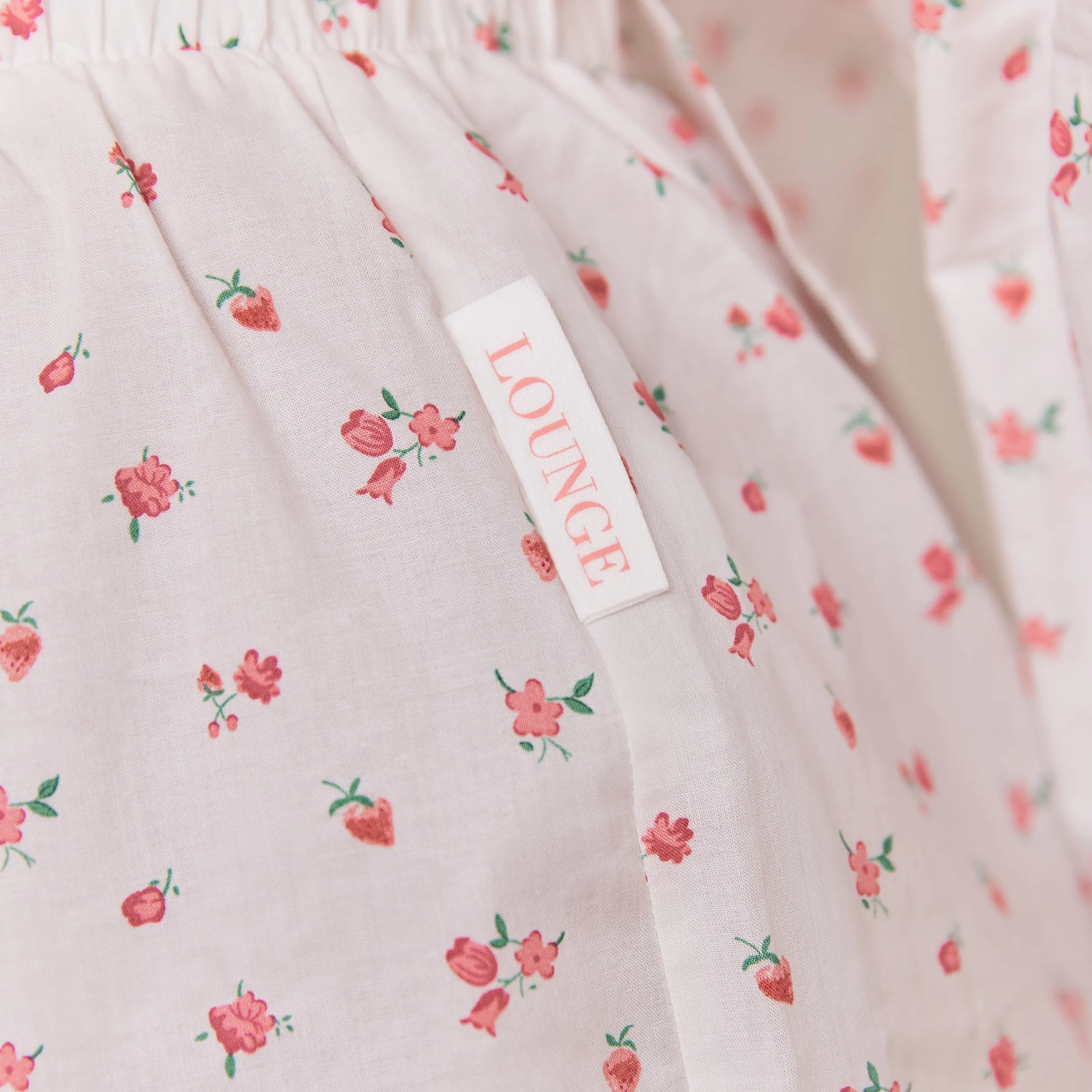 Lounge Underwear Pyjamasbyxor<Floral Pyjamashorts - Vit Print VitPrint