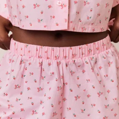 Lounge Underwear Pyjamasset | Pyjamastoppar<Floral Pyjamaskjorta - Rosa Print RosaPrint