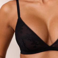 Lounge Underwear Utan Bygel<Lace Triangle Bralette - Svart