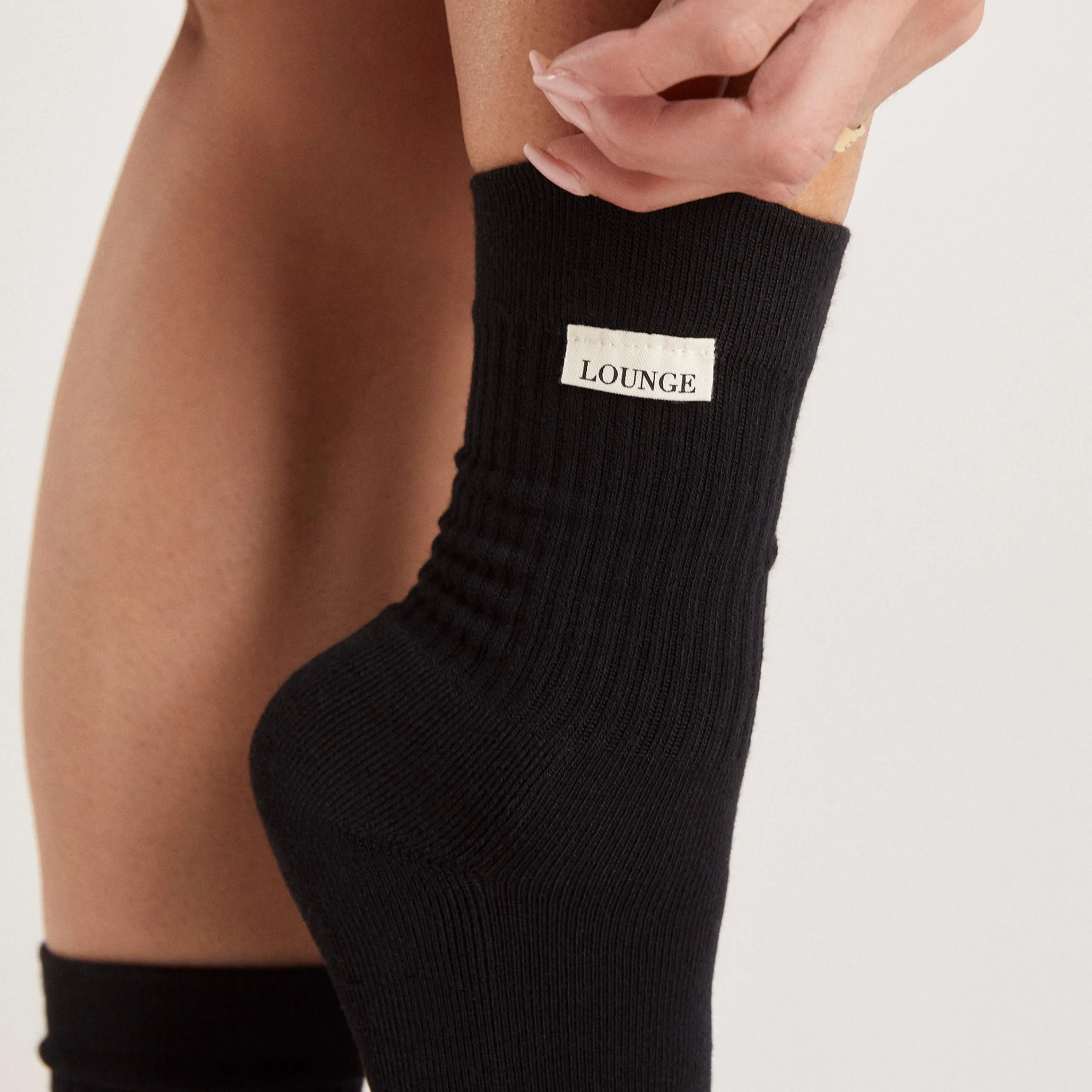 Lounge Underwear Strumpor Och Accessoarer<Logo Crew Strumpor (2-pack) - Svart