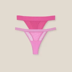 Lounge Underwear Underdelar<Love Heart/Bare i begränsad upplaga (2-pack) - Rosa